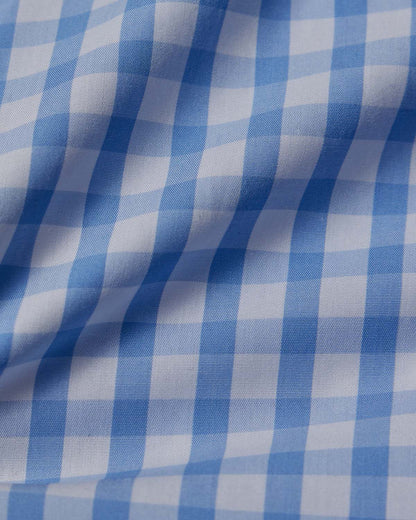 Light Blue Gingham Dress Shirt 4