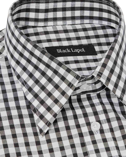 Black Gingham Dress Shirt 2