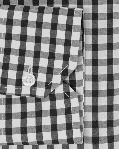 Black Gingham Dress Shirt 3