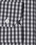 Grey Melange Gingham Casual Shirt 3