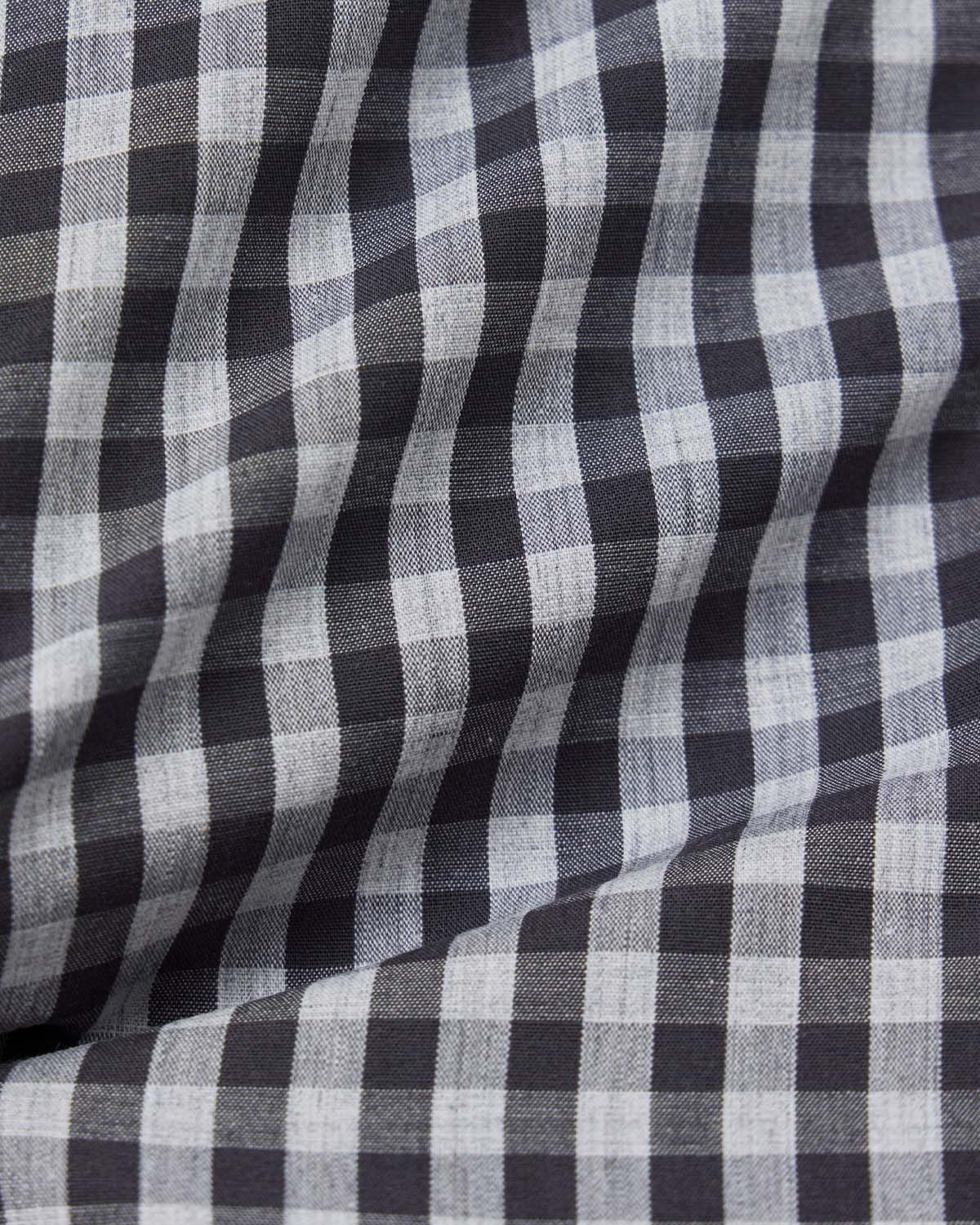 Grey Melange Gingham Casual Shirt 4