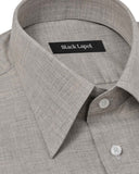 Light Grey Melange Poplin Dress Shirt 2