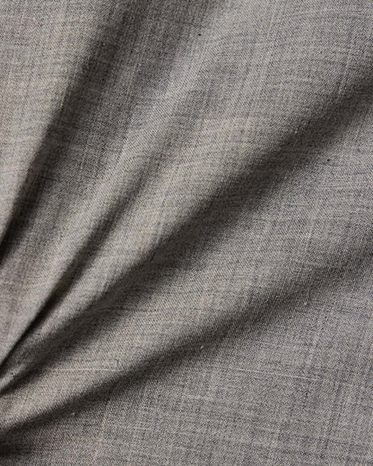Light Grey Melange Poplin Dress Shirt 4