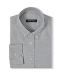 Light Grey Casual Pinpoint Dress Shirt 1
