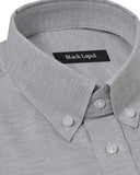 Light Grey Casual Pinpoint Dress Shirt 2