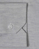 Light Grey Casual Pinpoint Dress Shirt 3