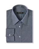 Indigo Blue Casual Pinpoint Dress Shirt 1