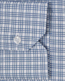 Blue Triple Windowpane Dress Shirt 3