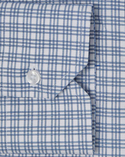 Blue Triple Windowpane Dress Shirt 3