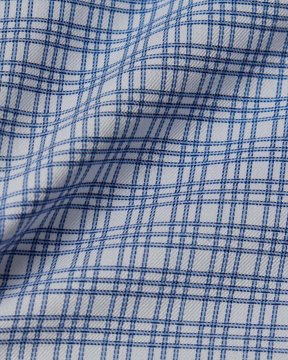 Blue Triple Windowpane Dress Shirt 4