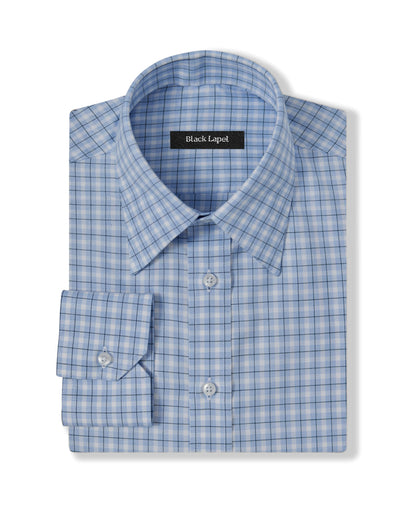 Blue Multi-Check Dress Shirt 1