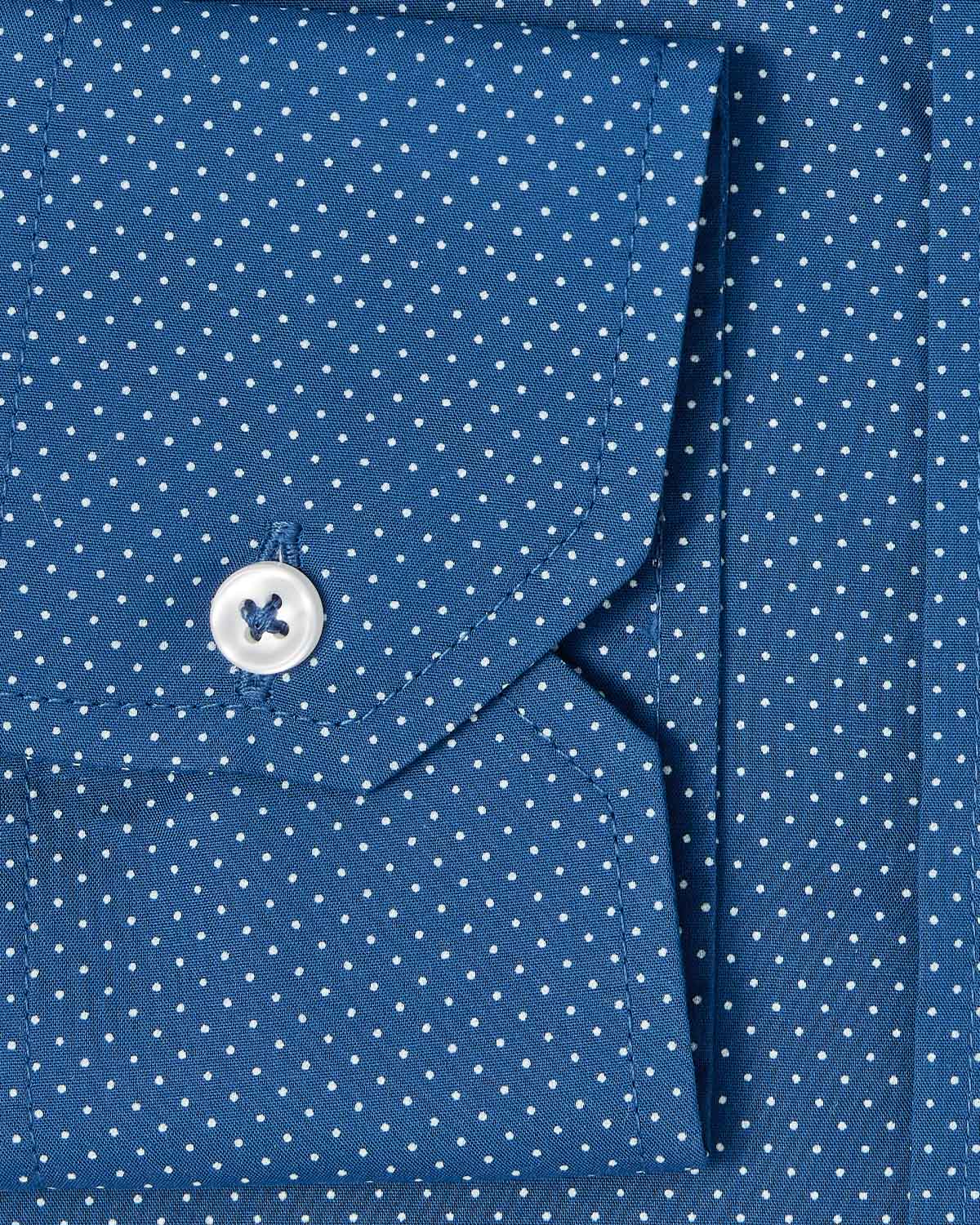 Navy with White Dots Dress Shirt 3