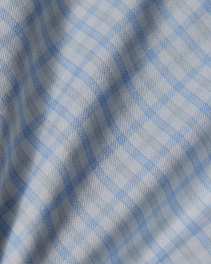 Blue and Grey Check Dress Shirt 4