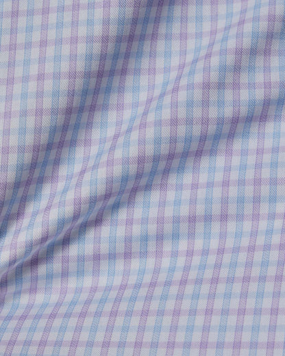 Blue and Purple Check Dress Shirt 4