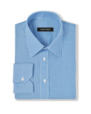 Blue Mod Dots Printed Dress Shirt 1