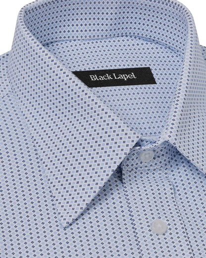 Ultra Comfort Blue Medallion Printed Shirt 2