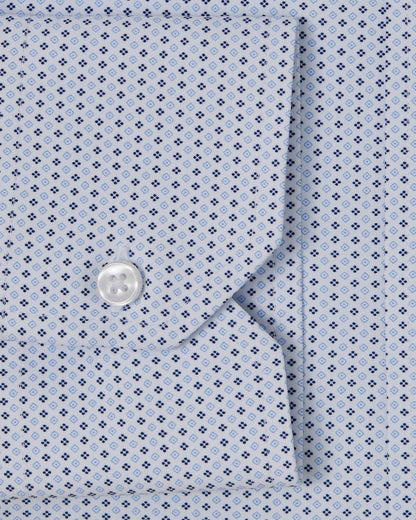 Ultra Comfort Blue Medallion Printed Shirt 3