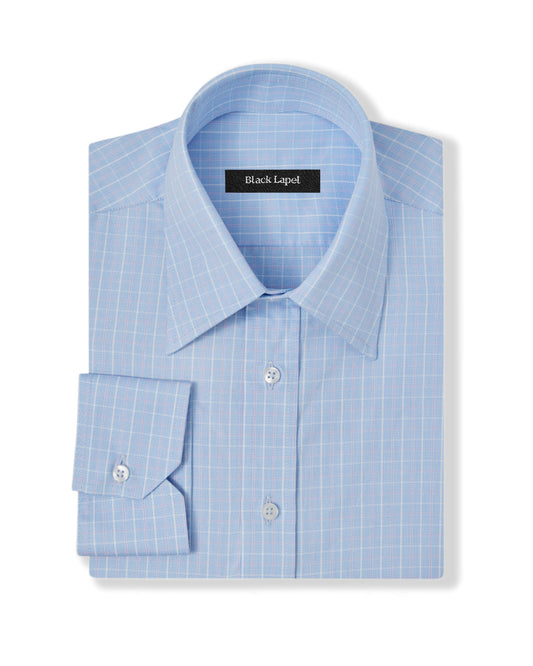 Portuguese Blue and Pink Check Dress Shirt 1