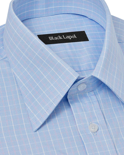 Portuguese Blue and Pink Check Dress Shirt 2