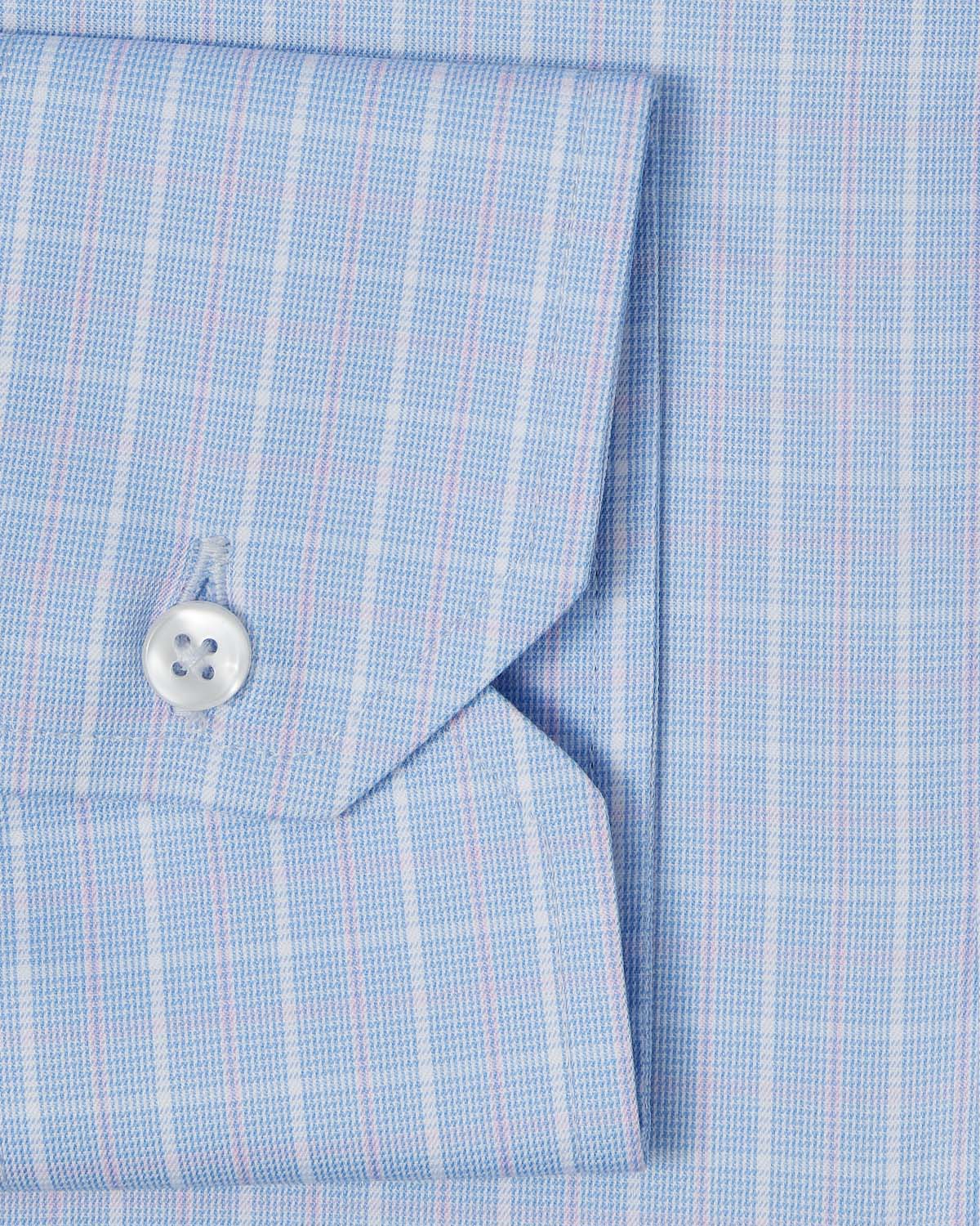 Portuguese Blue and Pink Check Dress Shirt 3