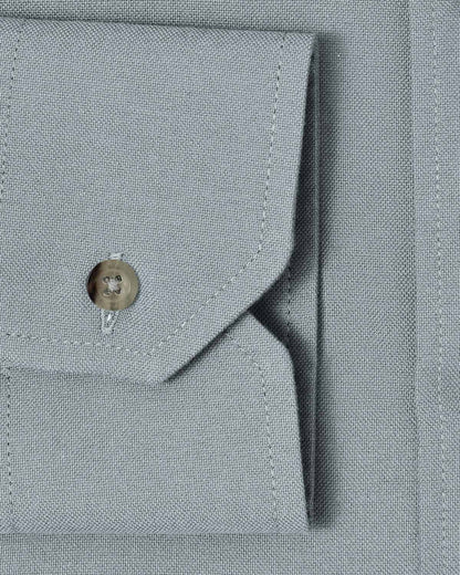 Green Brushed Oxford Dress Shirt 3