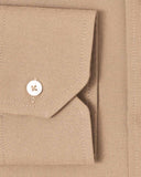 Tan Brushed Oxford Dress Shirt 3