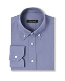 Grey Brushed Oxford Dress Shirt 1