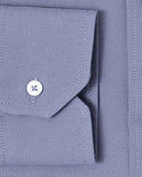 Grey Brushed Oxford Dress Shirt 3