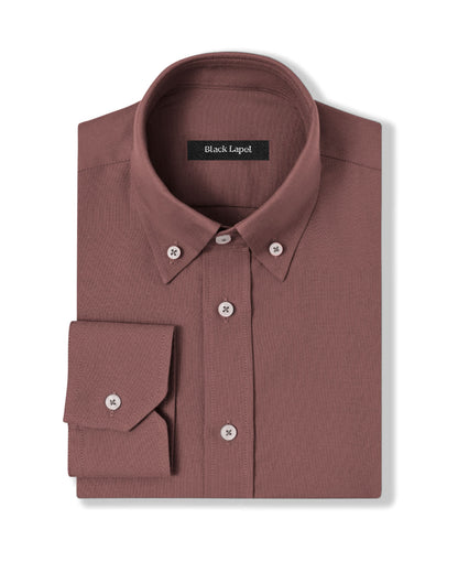 Pink Brushed Oxford Dress Shirt 1