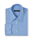 Natural Stretch Light Blue Brushed Twill Dress Shirt 1