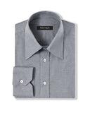 Natural Stretch Light Grey Brushed Twill Dress Shirt 1