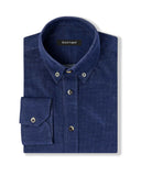 Navy Japanese Corduroy Casual Shirt 1