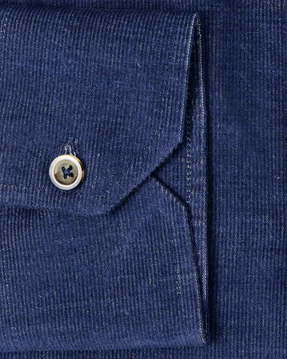 Navy Japanese Corduroy Casual Shirt 3