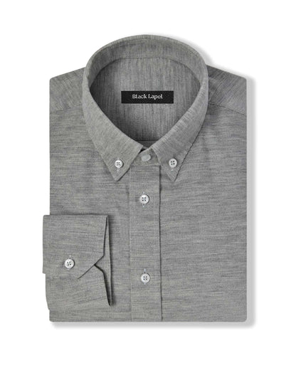Grey Japanese Corduroy Casual Shirt 1