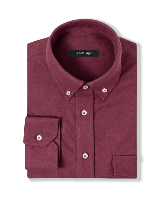 Marsala Red Chamois Flannel Shirt Shirt 1