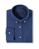 Dusk Blue Chamois Flannel Casual Shirt 1