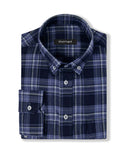 Portuguese Blue Merino Wool Flannel Shirt 1