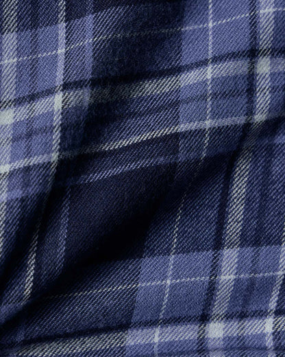 Portuguese Blue Merino Wool Flannel Shirt 4