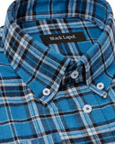 Blue Plaid Flannel Shirt 2