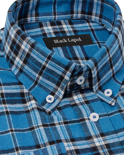 Blue Plaid Flannel Shirt 2