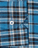 Blue Plaid Flannel Shirt 3