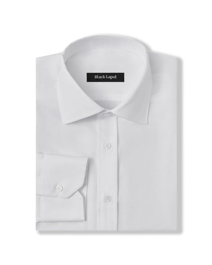Easy-Care White Pinpoint Custom Dress Shirt Easy-Care White Pinpoint Custom Dress Shirt