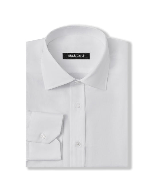 Easy-Care White Pinpoint Dress Shirt 1