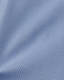 Easy-Care Light Blue Herringbone Dress Shirt 4