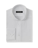 Easy-Care White Herringbone Dot Dress Shirt 1