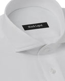 Easy-Care White Herringbone Dot Dress Shirt 2