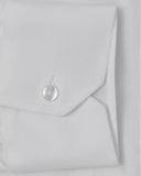 Easy-Care White Herringbone Dot Dress Shirt 3