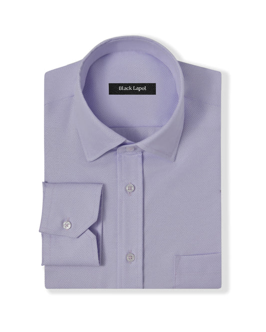 Easy-Care Lavender Dobby Dress Shirt 1