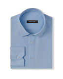 Natural Stretch Blue Diamond Weave Dress Shirt 1