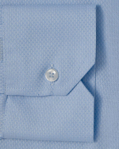 Natural Stretch Blue Diamond Weave Dress Shirt 3